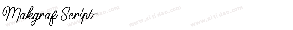 Makgraf Script字体转换